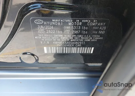 2025 Hyundai Ioniq 6 Limited z USA, uszkodzony, nr VIN KMHM54AA6SA082911